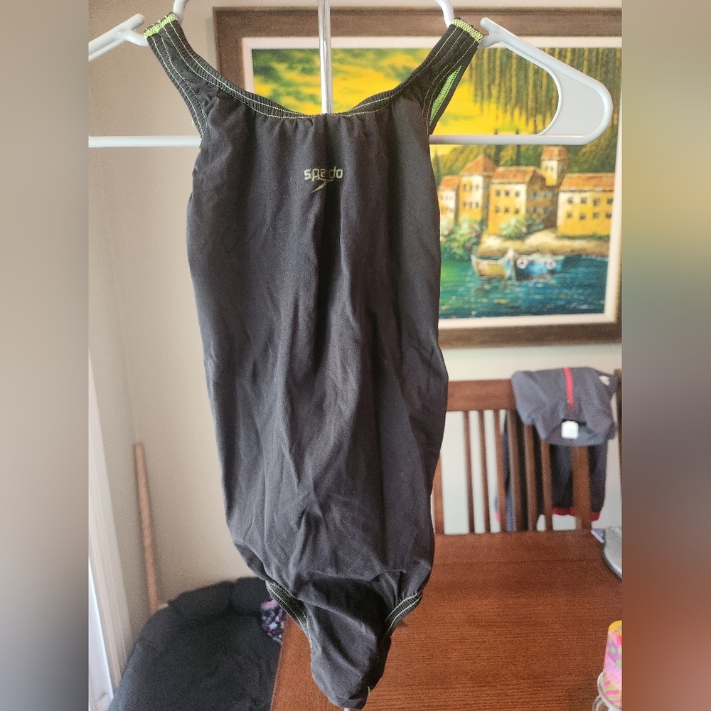 Speedo Black Kids One Piece Swimsuit